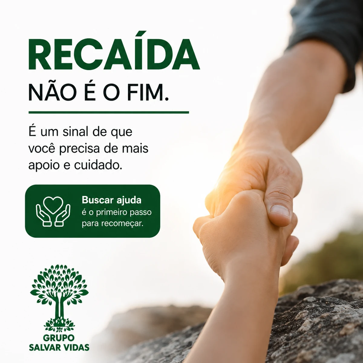 Recaída não é o fim: é sinal de que o cuidado precisa continuar