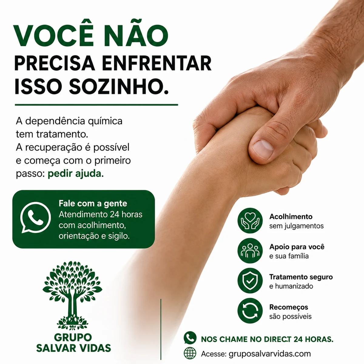 Você não precisa enfrentar isso sozinho