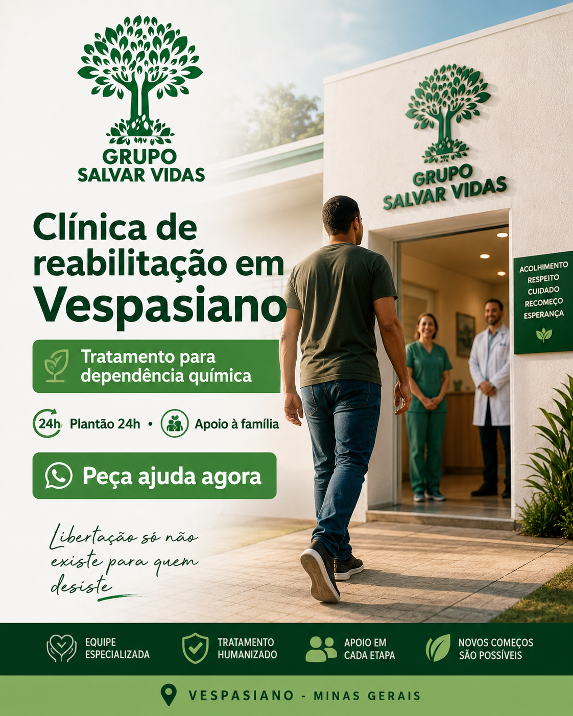 Clínica de reabilitação em Contagem