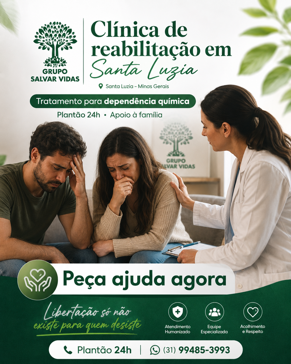 Clínica de reabilitação em Sabará