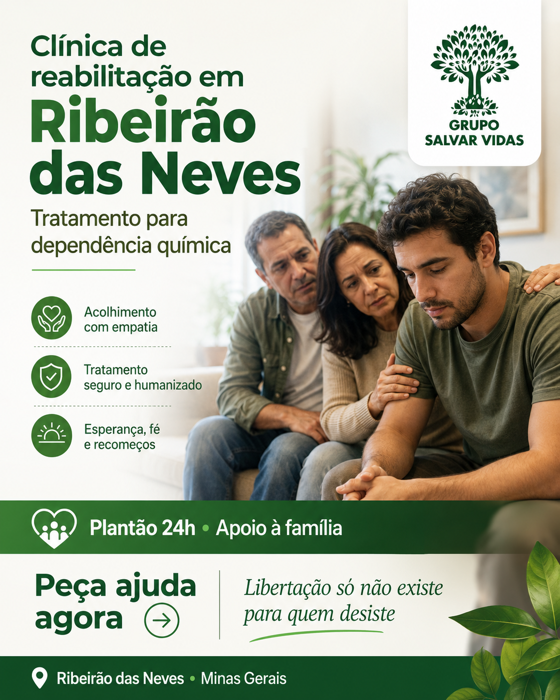 Clínica de reabilitação em Santa Luzia