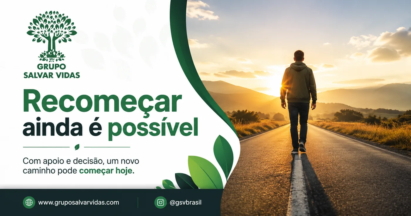 Recomeçar ainda é possível com apoio especializado