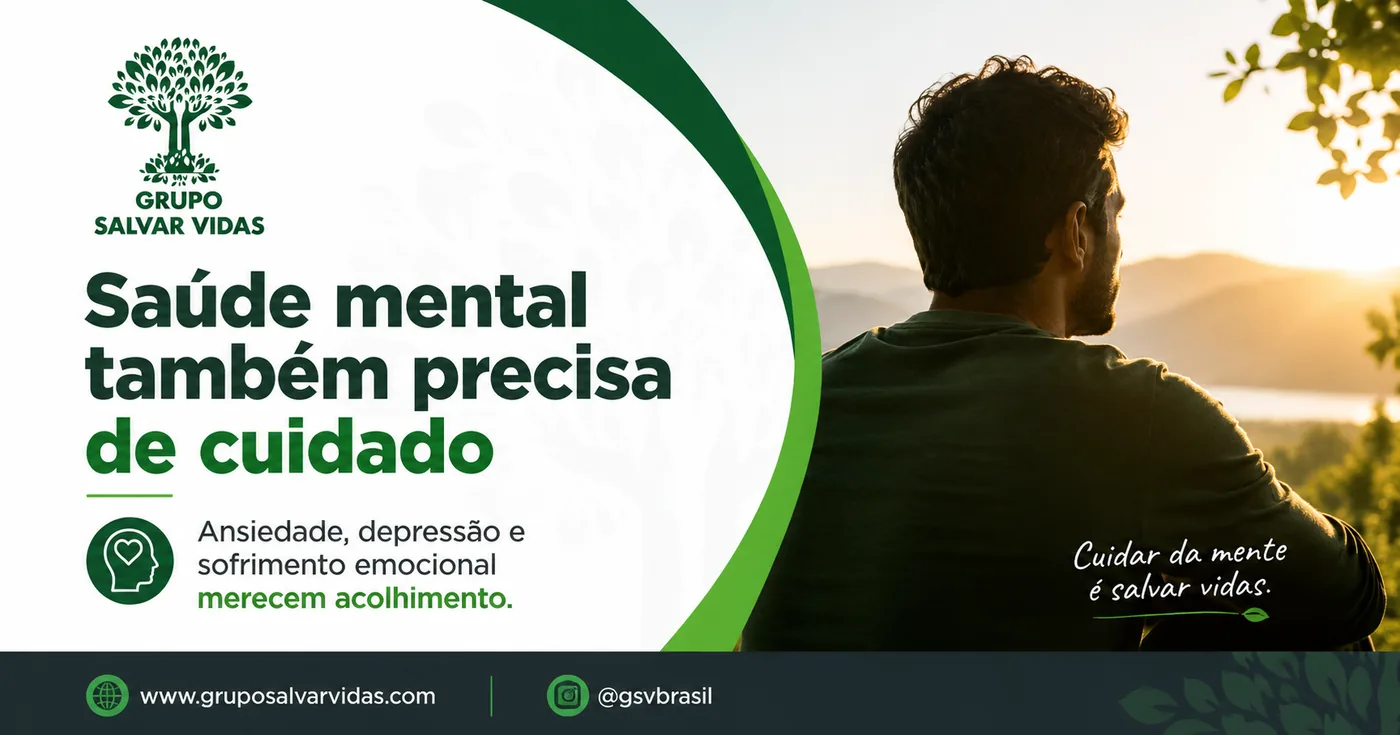 Cuidar da mente é salvar vidas: saúde mental e dependência química