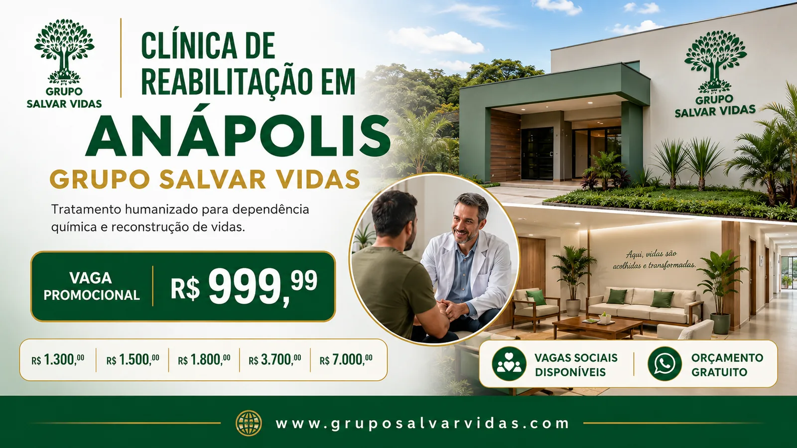 Clínica de reabilitação particular em Anápolis