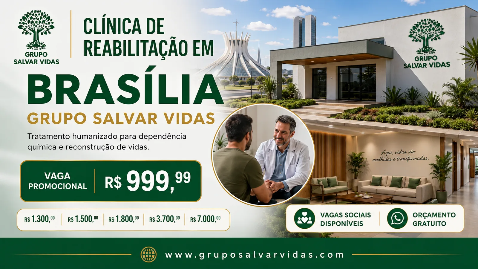 Clínica de reabilitação particular em Brasília