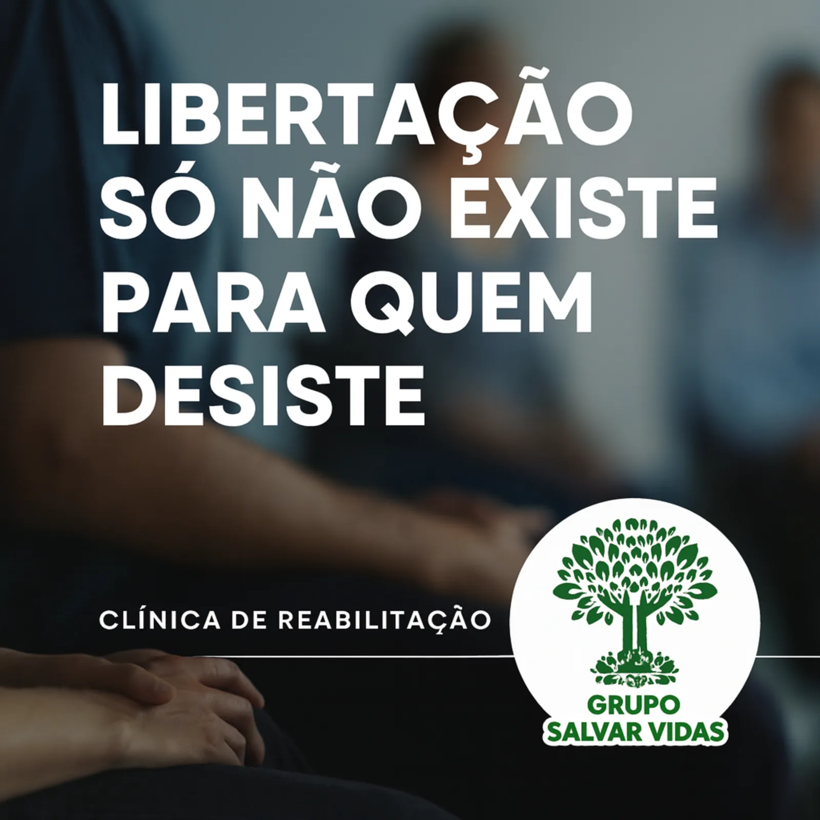 Mensagem institucional de perseverança e libertação