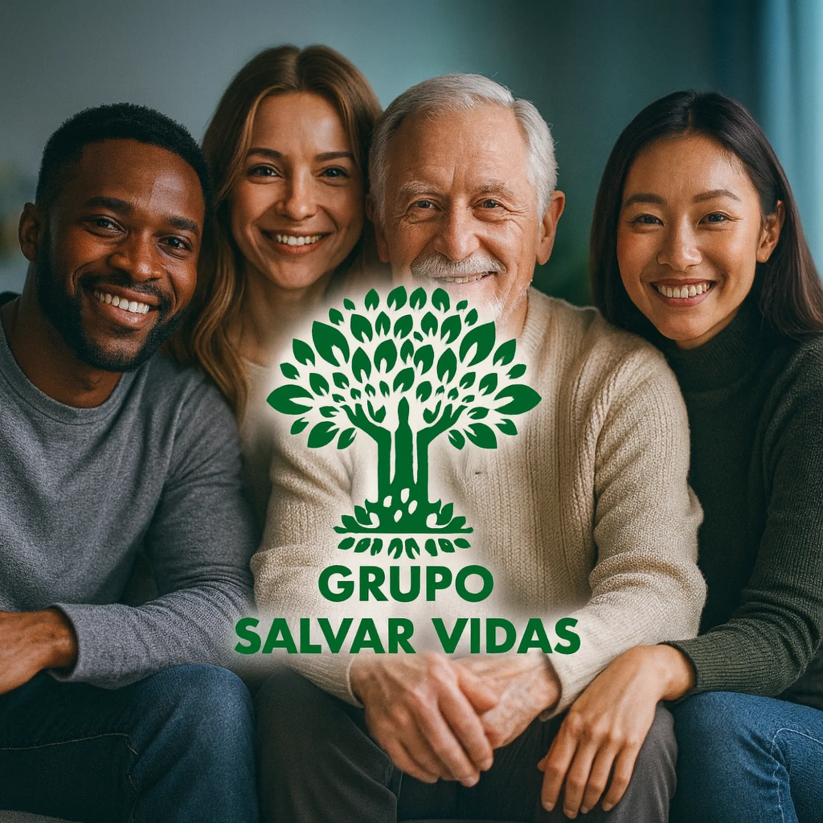Imagem institucional de apoio familiar do Grupo Salvar Vidas