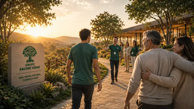 Novo começo em um ambiente acolhedor: imagem institucional do Grupo Salvar Vidas sobre acolhimento e esperança, acolhimento, saúde mental e tratamento humanizado.