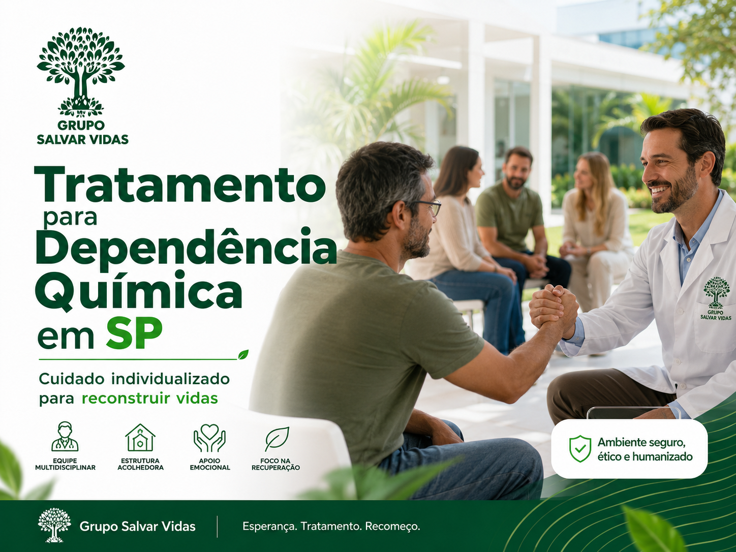 Tratamento para dependência química - Grupo Salvar Vidas
