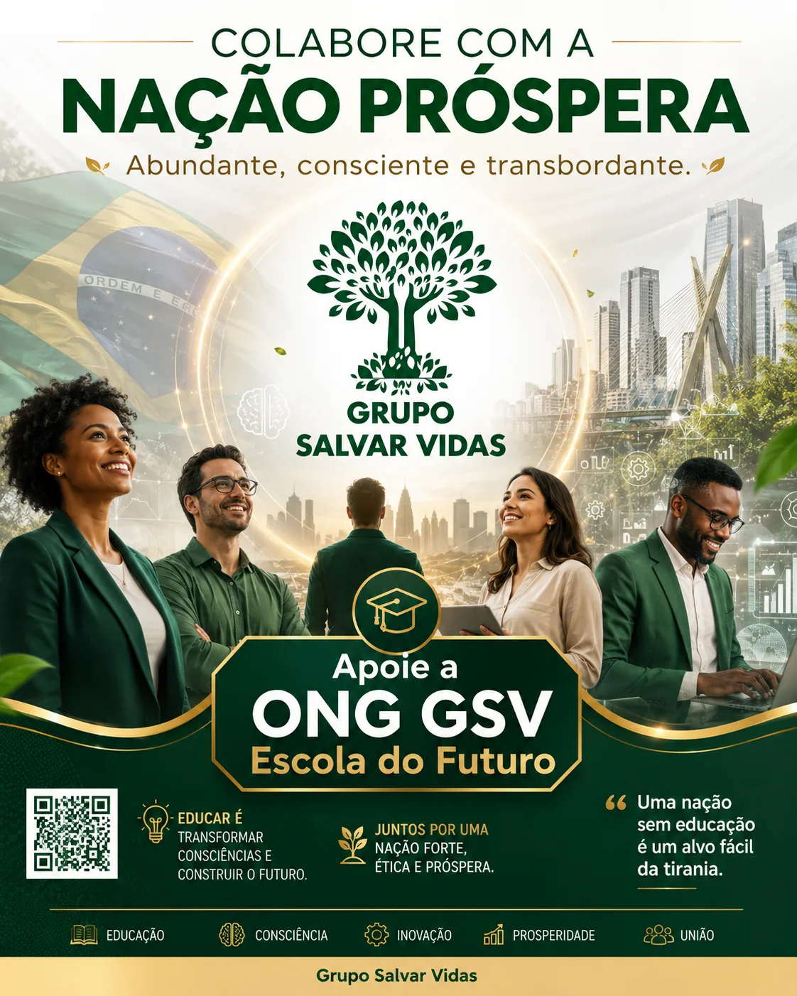 Arte institucional Grupo Salvar Vidas