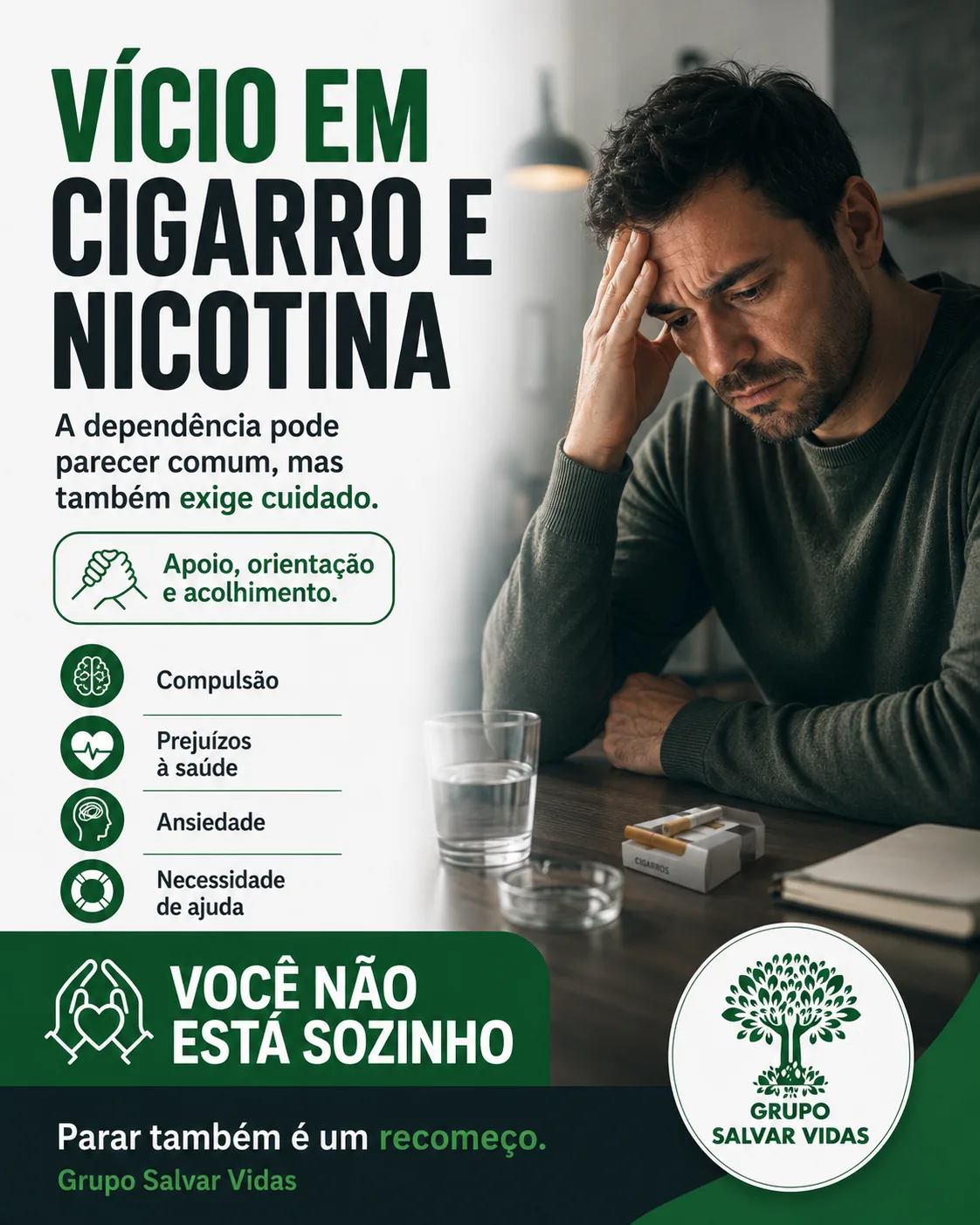 Vício em cigarro e nicotina